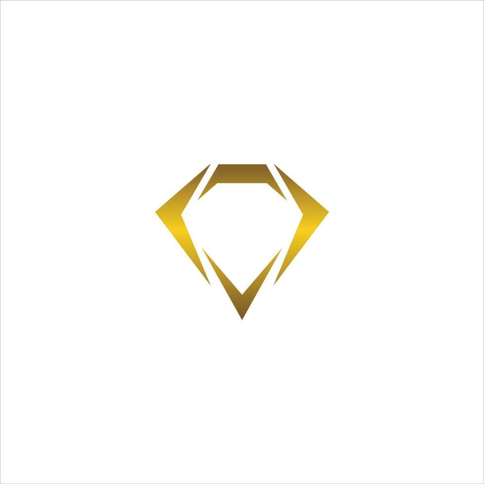 plantilla de diseño de logotipo de concepto de diamante creativo vector