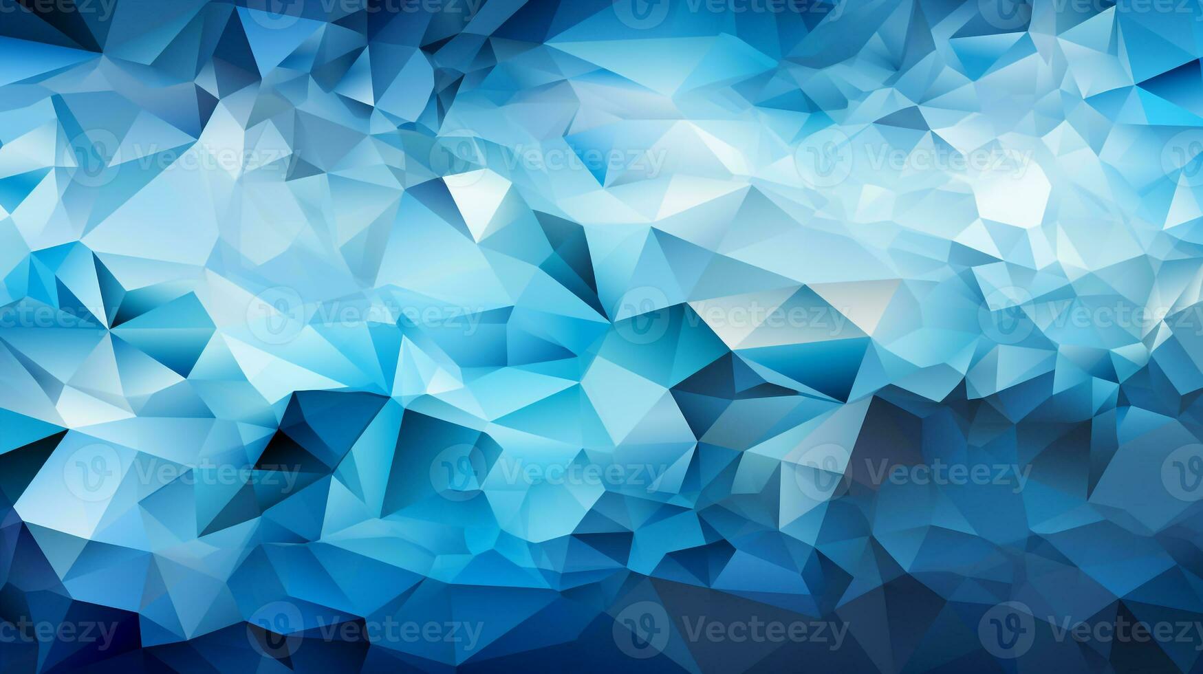 Background blue polygon ai photo