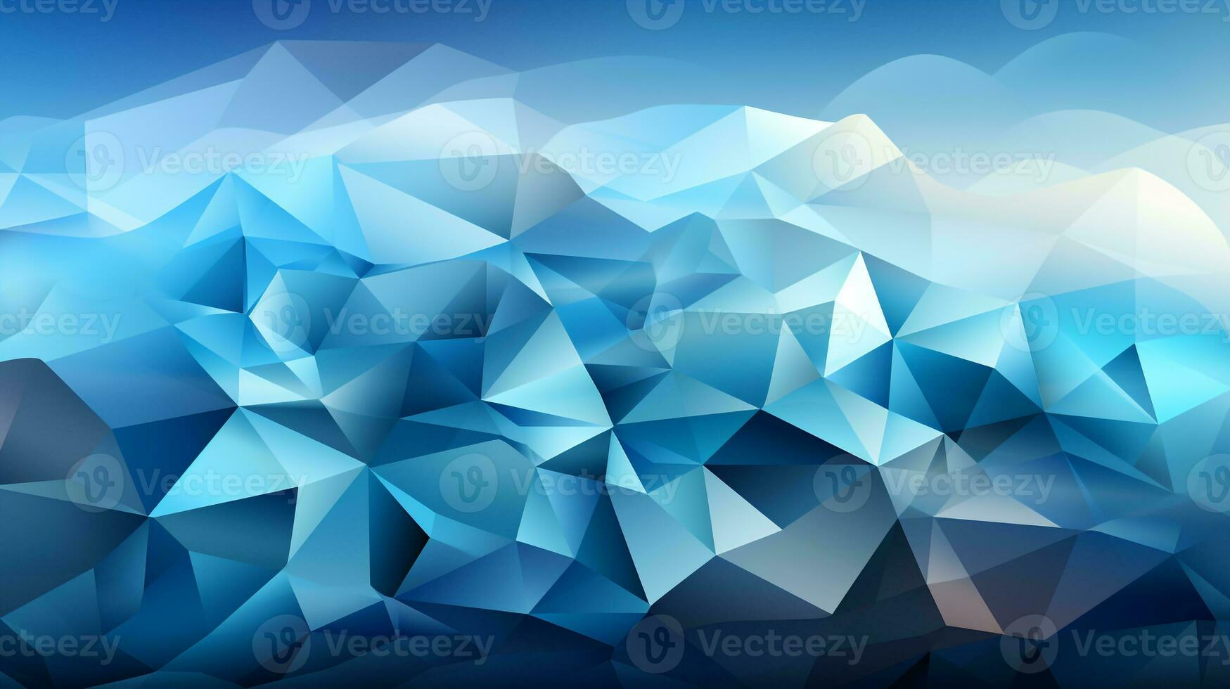 Background blue polygon ai photo