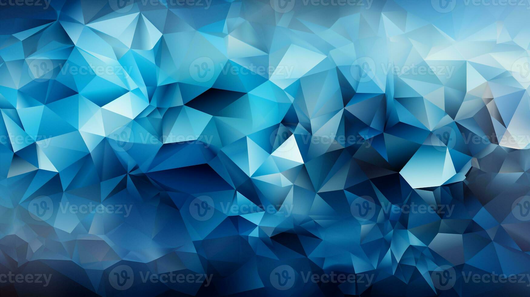 Background blue polygon ai photo