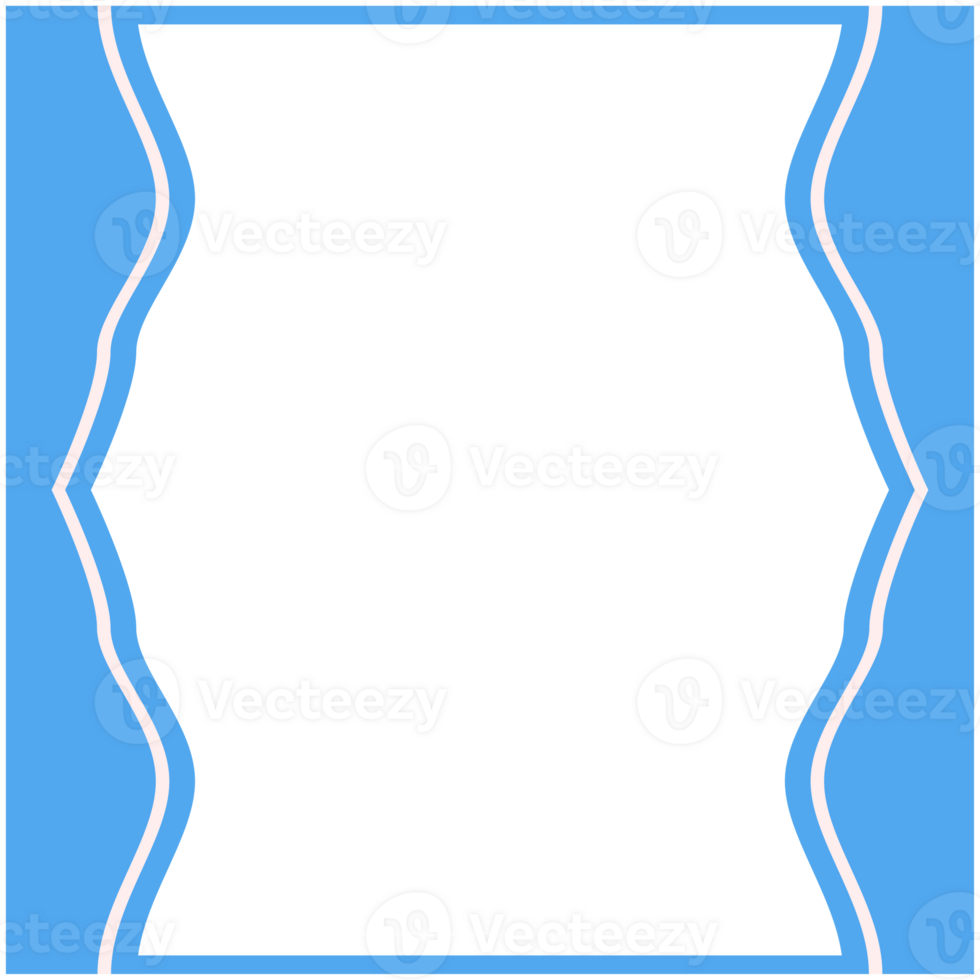 blu e bianca telaio di base forma png