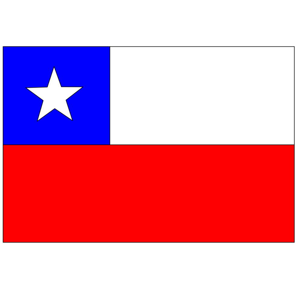 chile flag isolated png