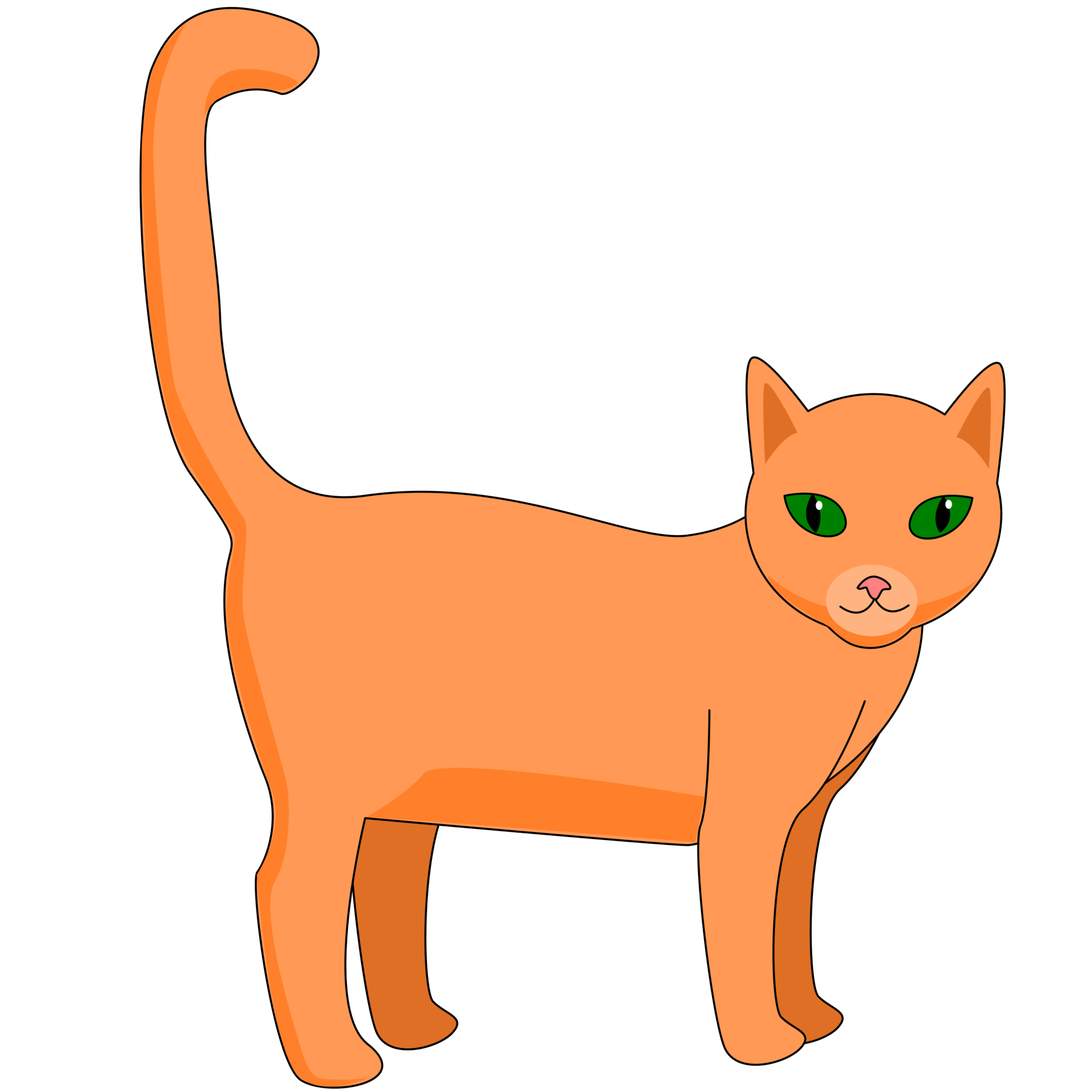 ginger cat cartoon 28273799 PNG