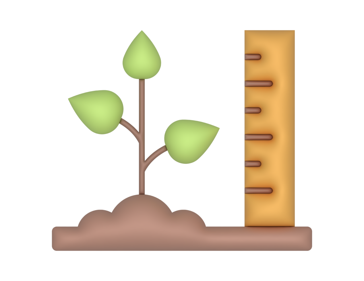 3d Growing Plant Or Farming png