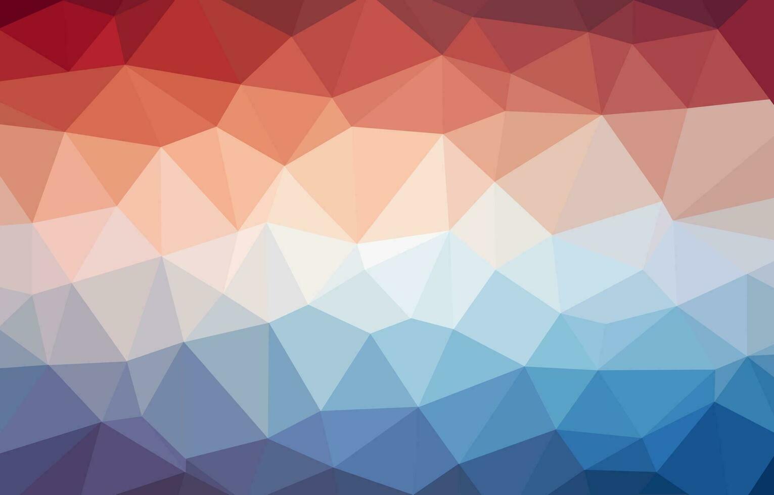 abstract background with triangles, red, blue and white vector