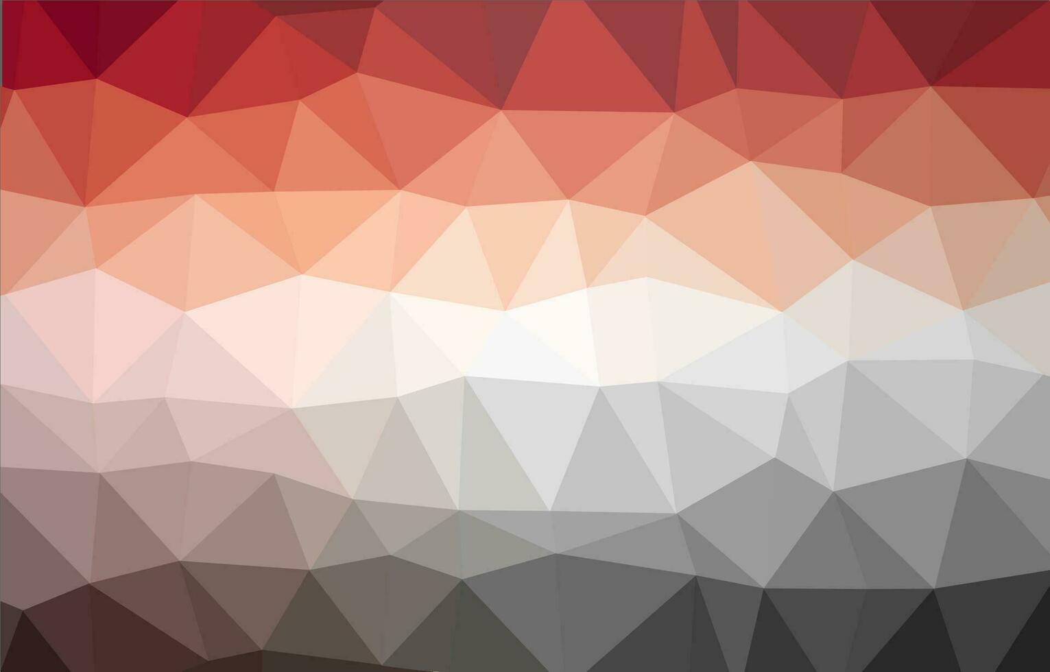 abstract geometric background with red, orange and white triangles vector