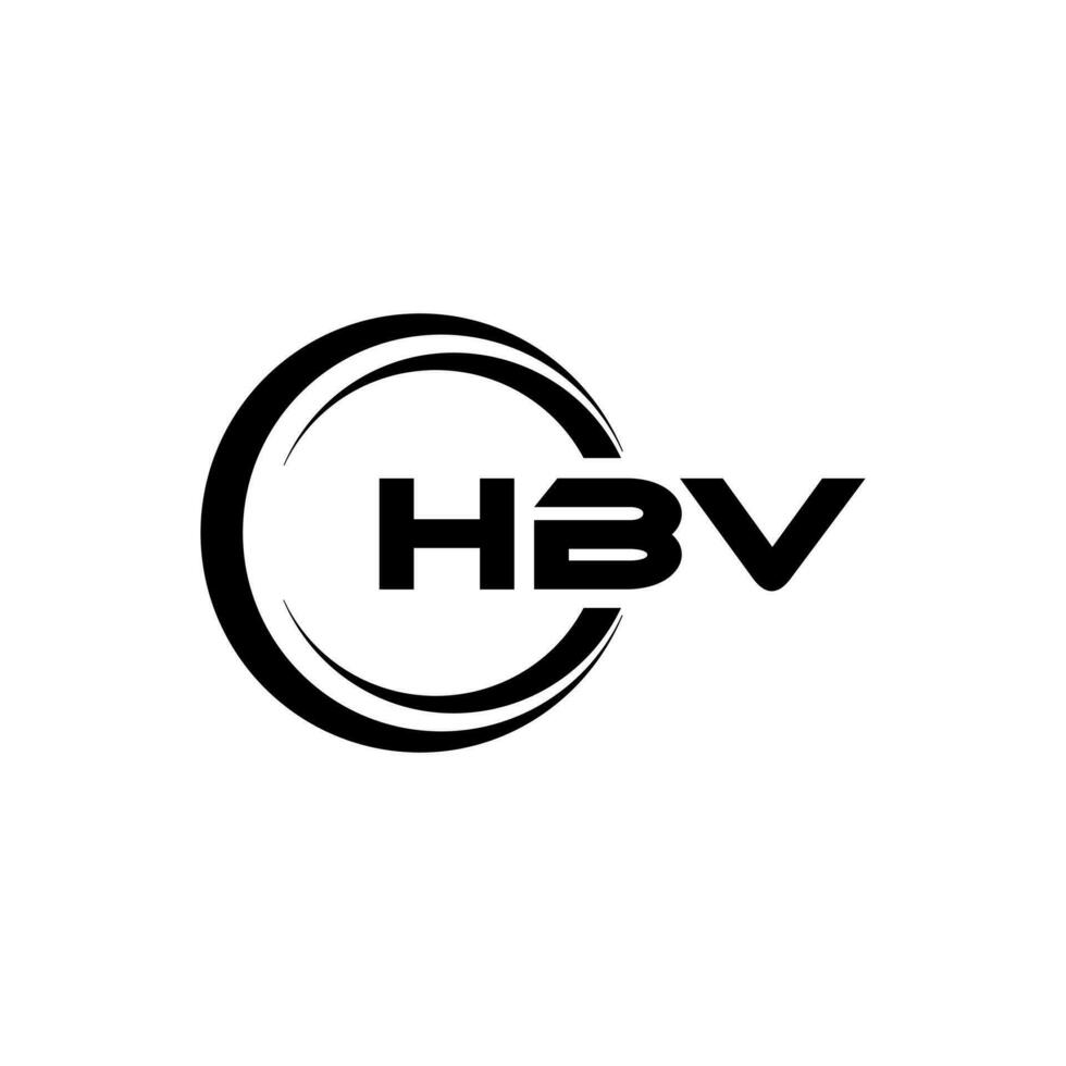 hbv logo diseño, inspiración para un único identidad. moderno elegancia y creativo diseño. filigrana tu éxito con el sorprendentes esta logo. vector