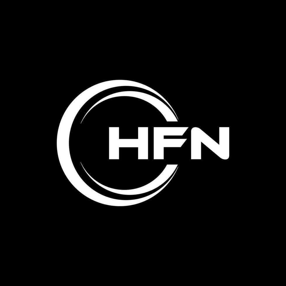 HFN Letter Logo Design, Inspiration for a Unique Identity. Modern Elegance and Creative Design. Watermark Your Success with the Striking this Logo. vector