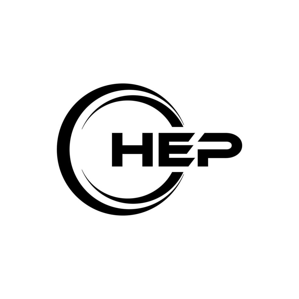 HEP Letter Logo Design, Inspiration for a Unique Identity. Modern Elegance and Creative Design. Watermark Your Success with the Striking this Logo. vector