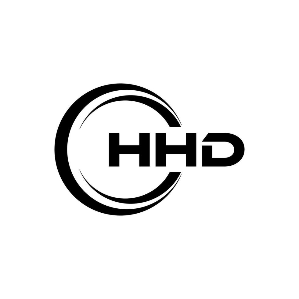 HHD Logo Design, Inspiration for a Unique Identity. Modern Elegance and Creative Design. Watermark Your Success with the Striking this Logo. vector