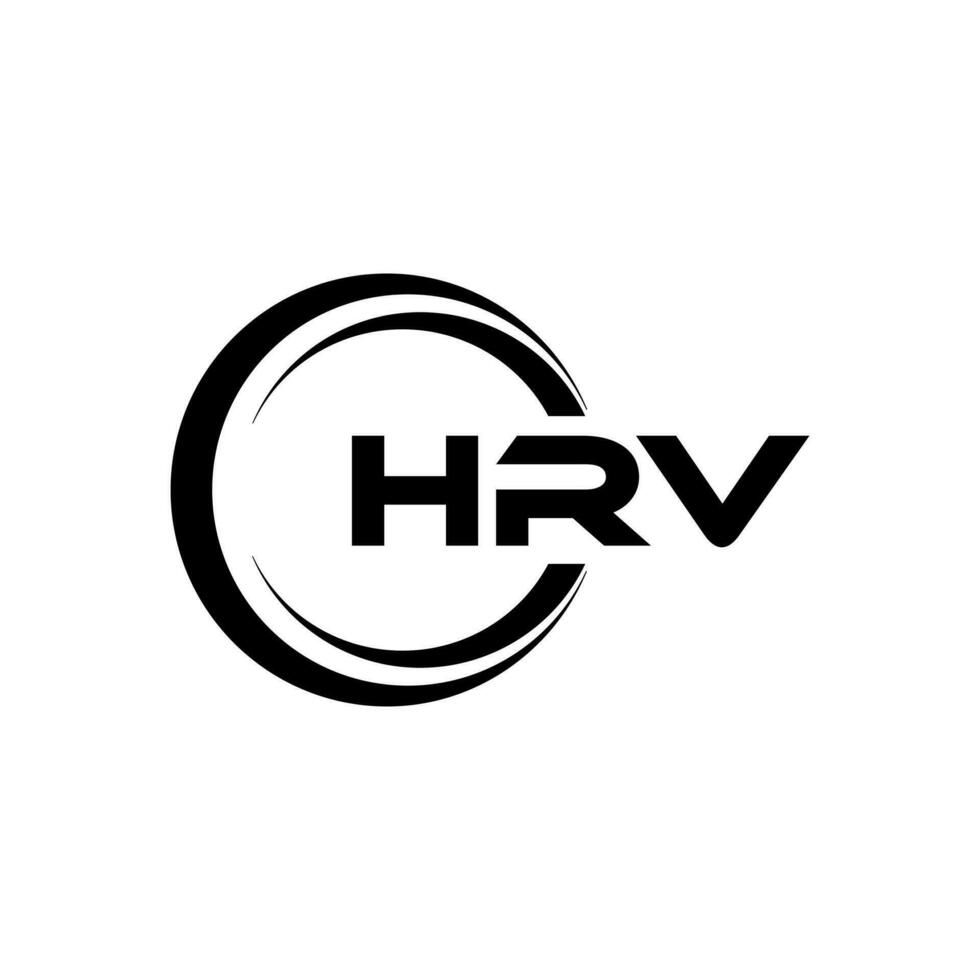 hrv letra logo diseño, inspiración para un único identidad. moderno elegancia y creativo diseño. filigrana tu éxito con el sorprendentes esta logo. vector