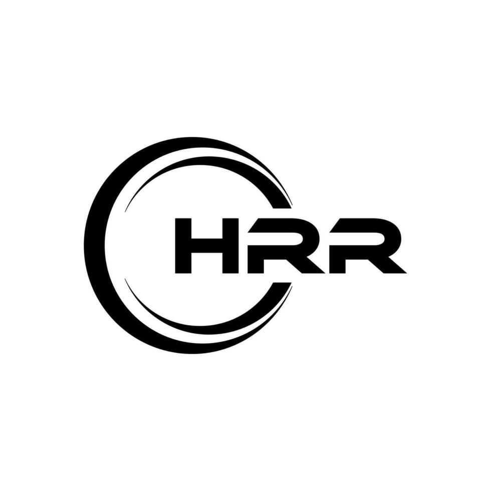 HRR Letter Logo Design, Inspiration for a Unique Identity. Modern Elegance and Creative Design. Watermark Your Success with the Striking this Logo. vector