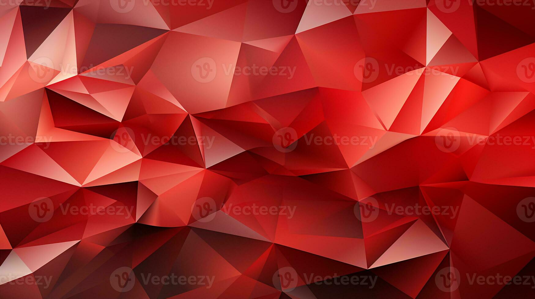 Background red polygon ai photo