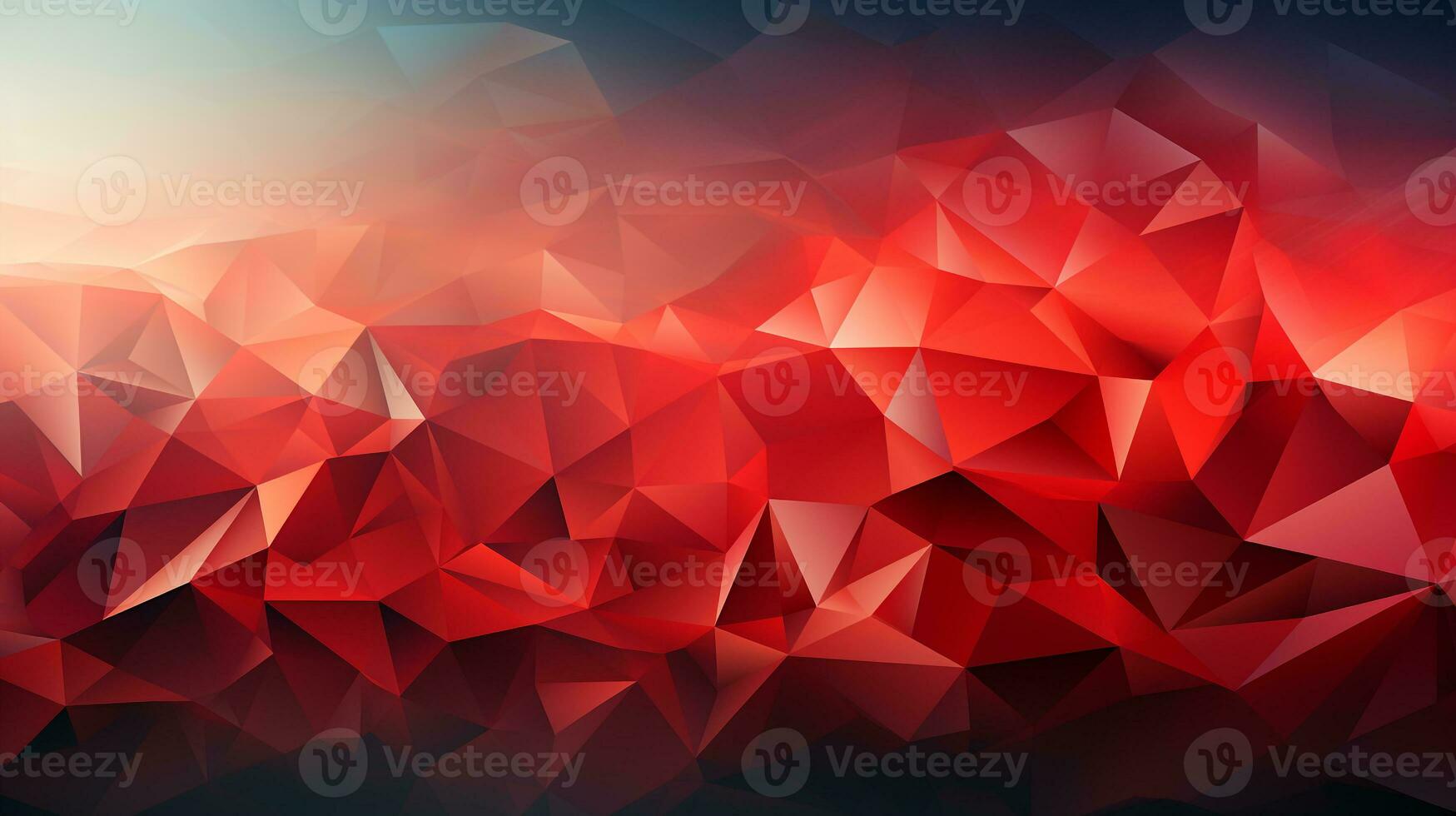 Background red polygon ai photo