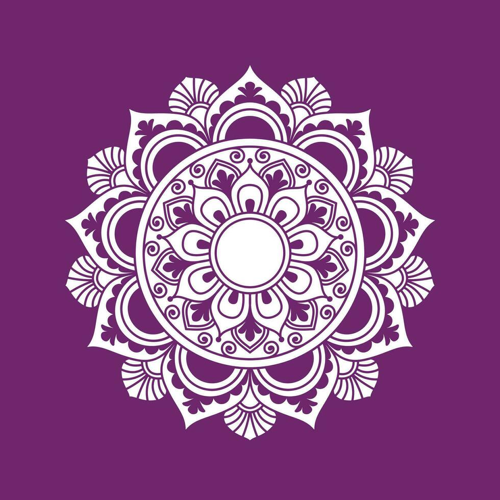 mandala con flor para alheña, mehndi, tatuaje, decoración. decorativo ornamento en étnico oriental estilo. mano dibujado antecedentes. islam, Arábica, indio. vector