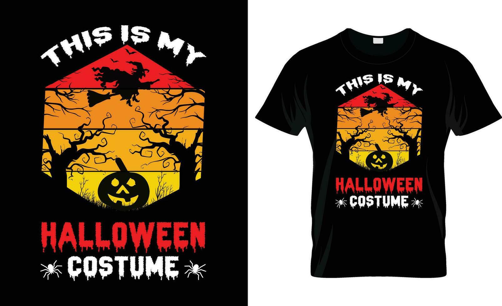 THIS IS MY HALLOWEEN COSTUME VECTOR,VINTAGE,HALLOWEEN T- SHIRT DESIGN vector