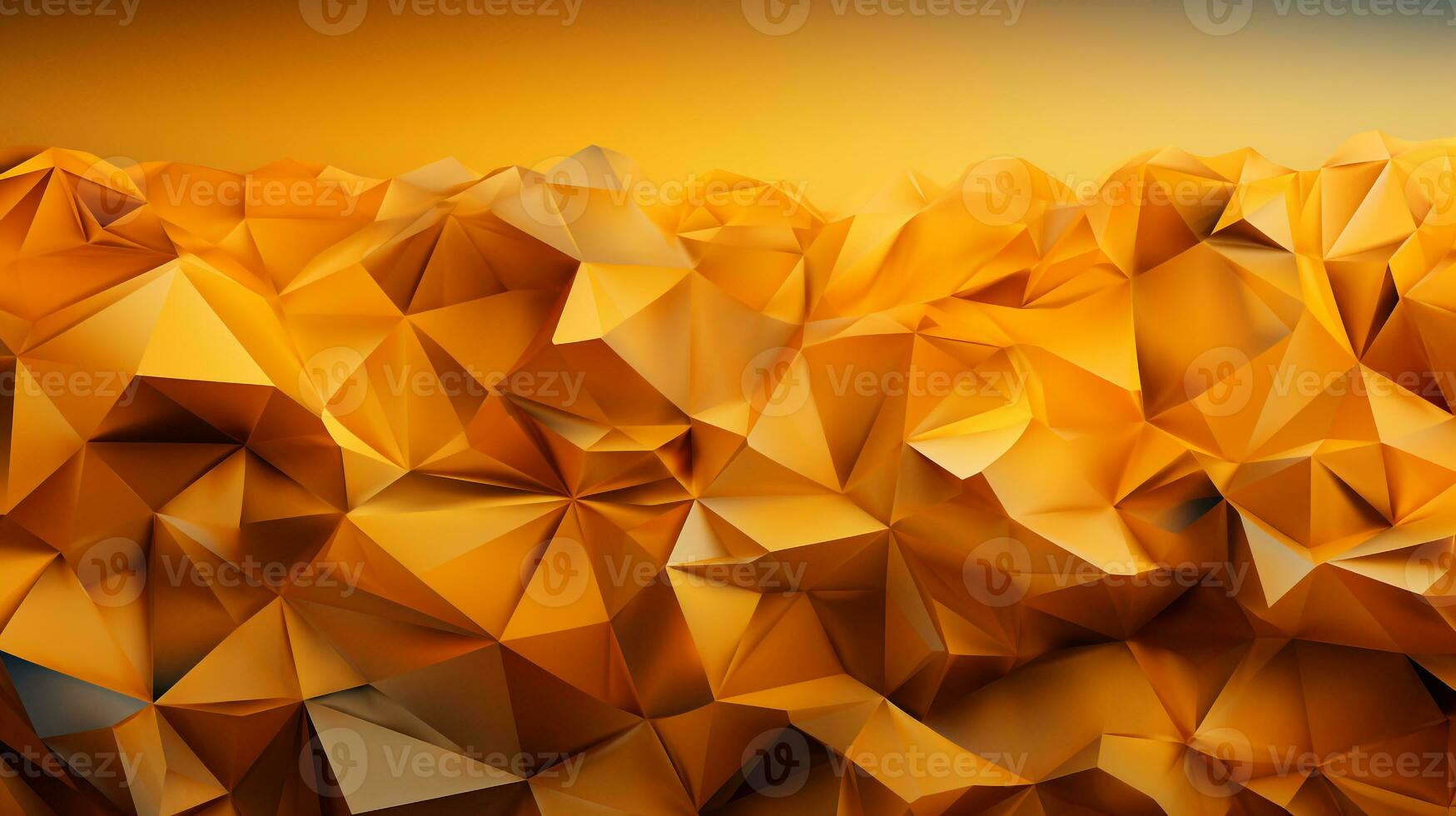 Background yellow polygon ai photo