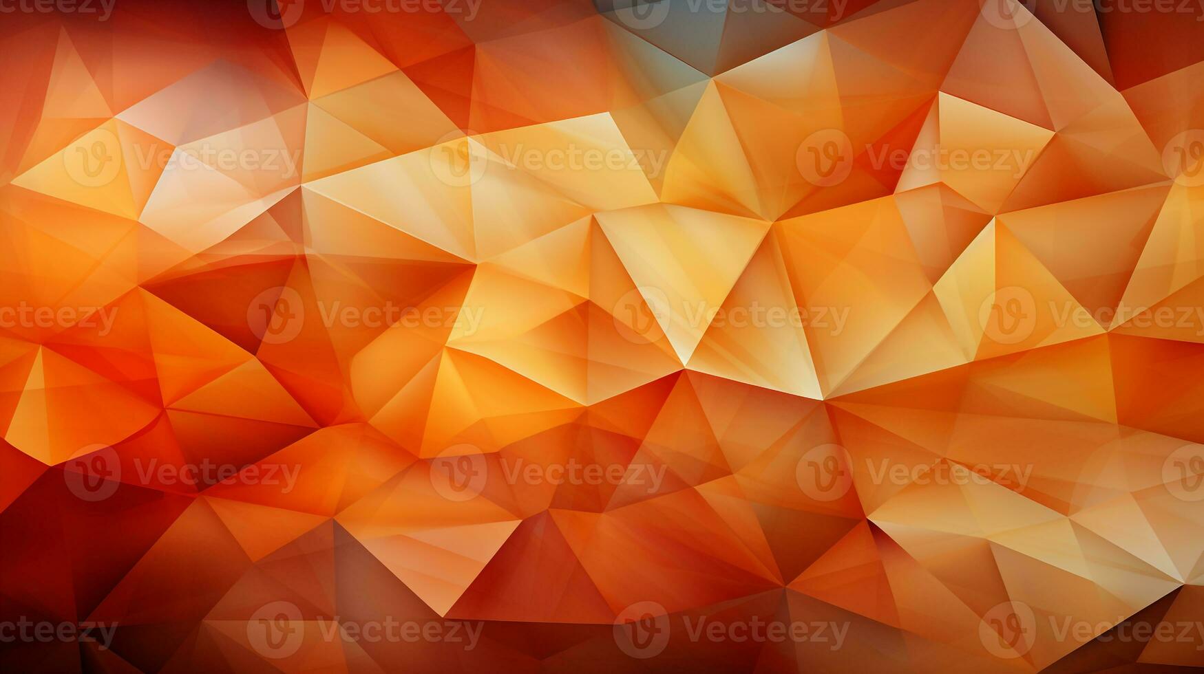 Background orange polygon ai photo