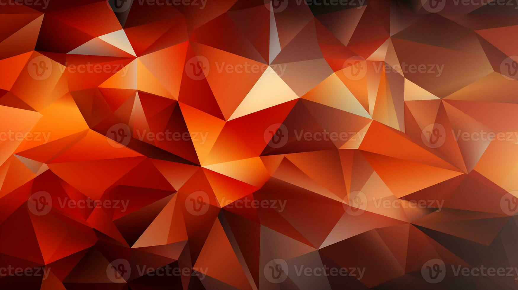 Background orange polygon ai photo