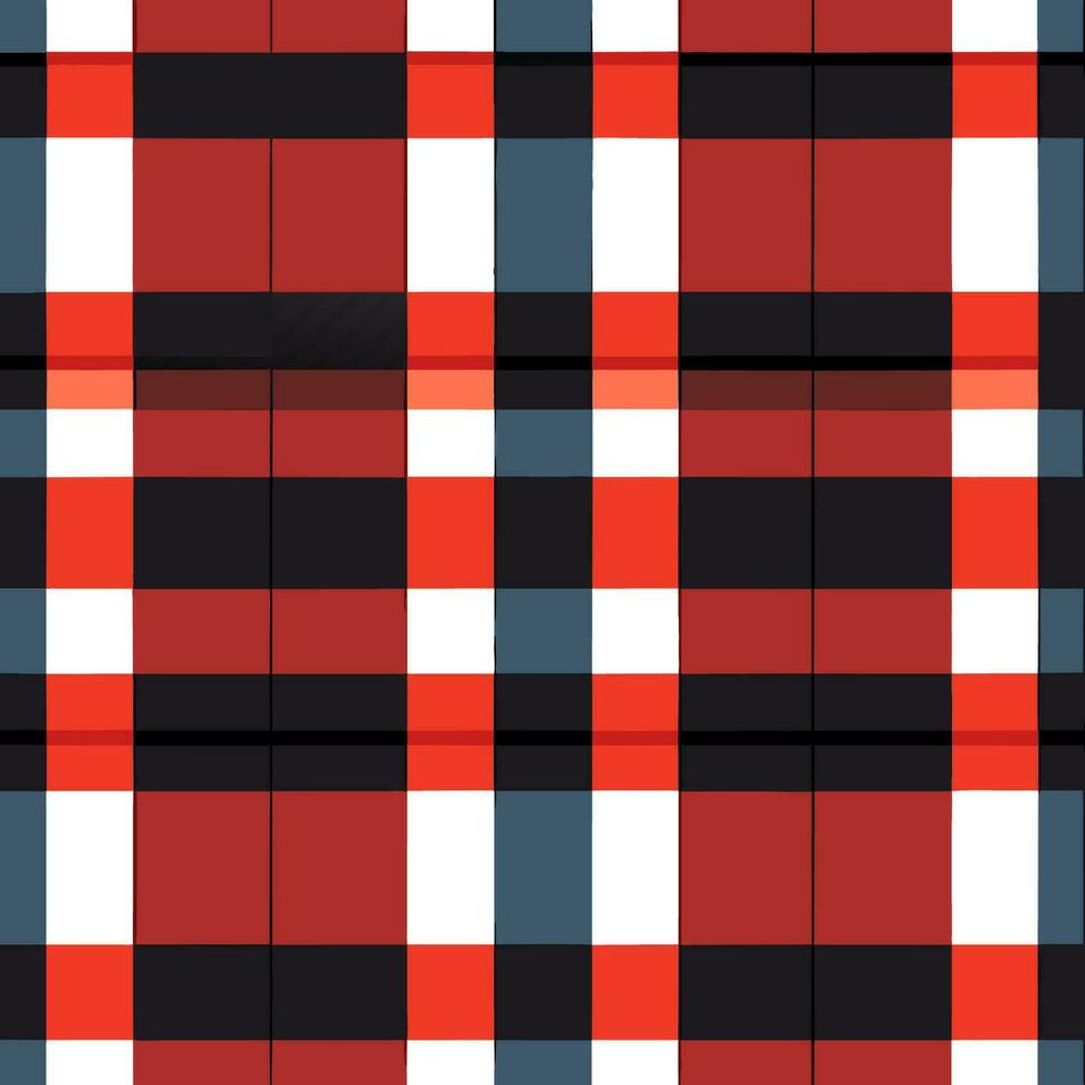 plaid checked pattern seamless fabric textured background modern design vector illustration
