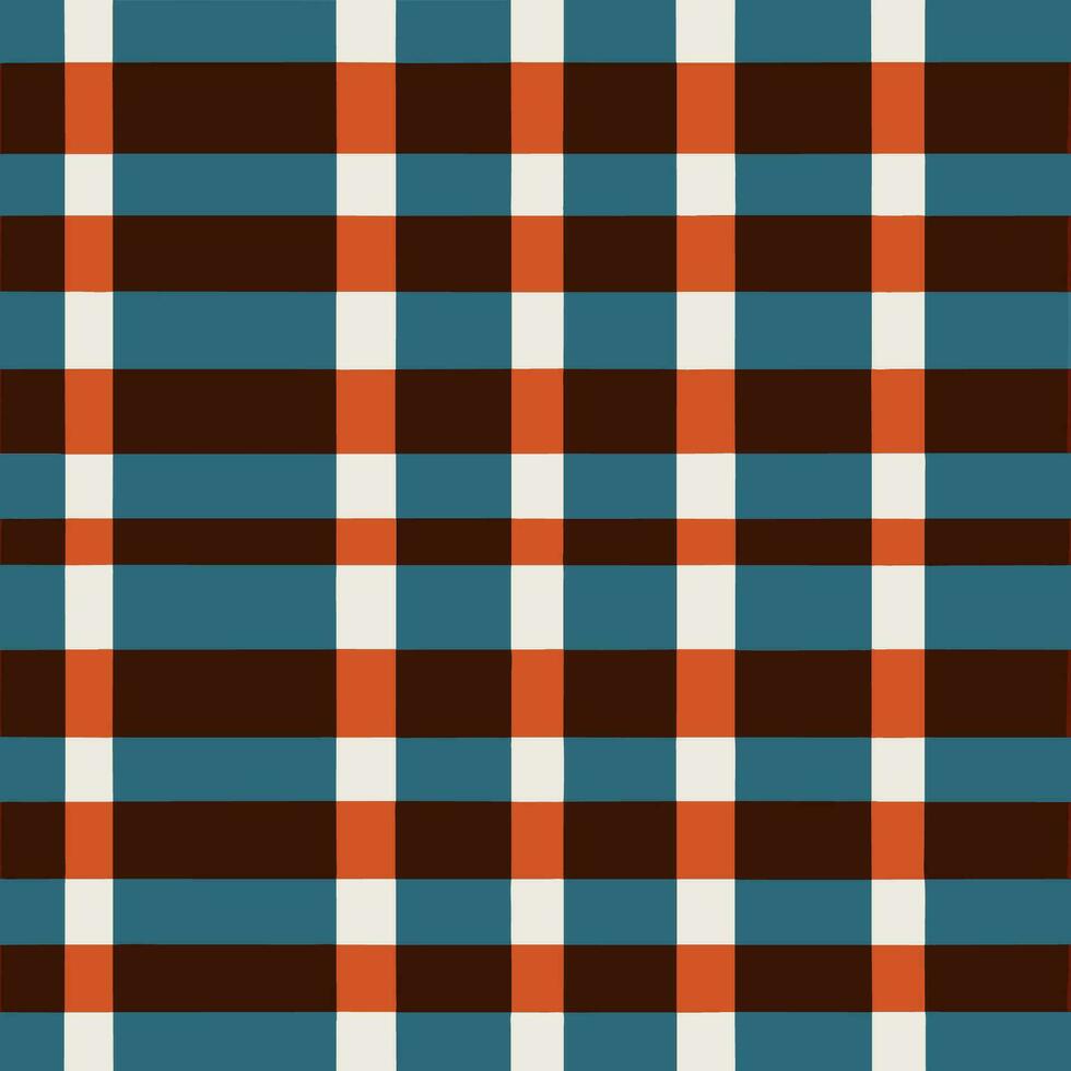 plaid checked pattern seamless fabric textured background modern design vector illustration