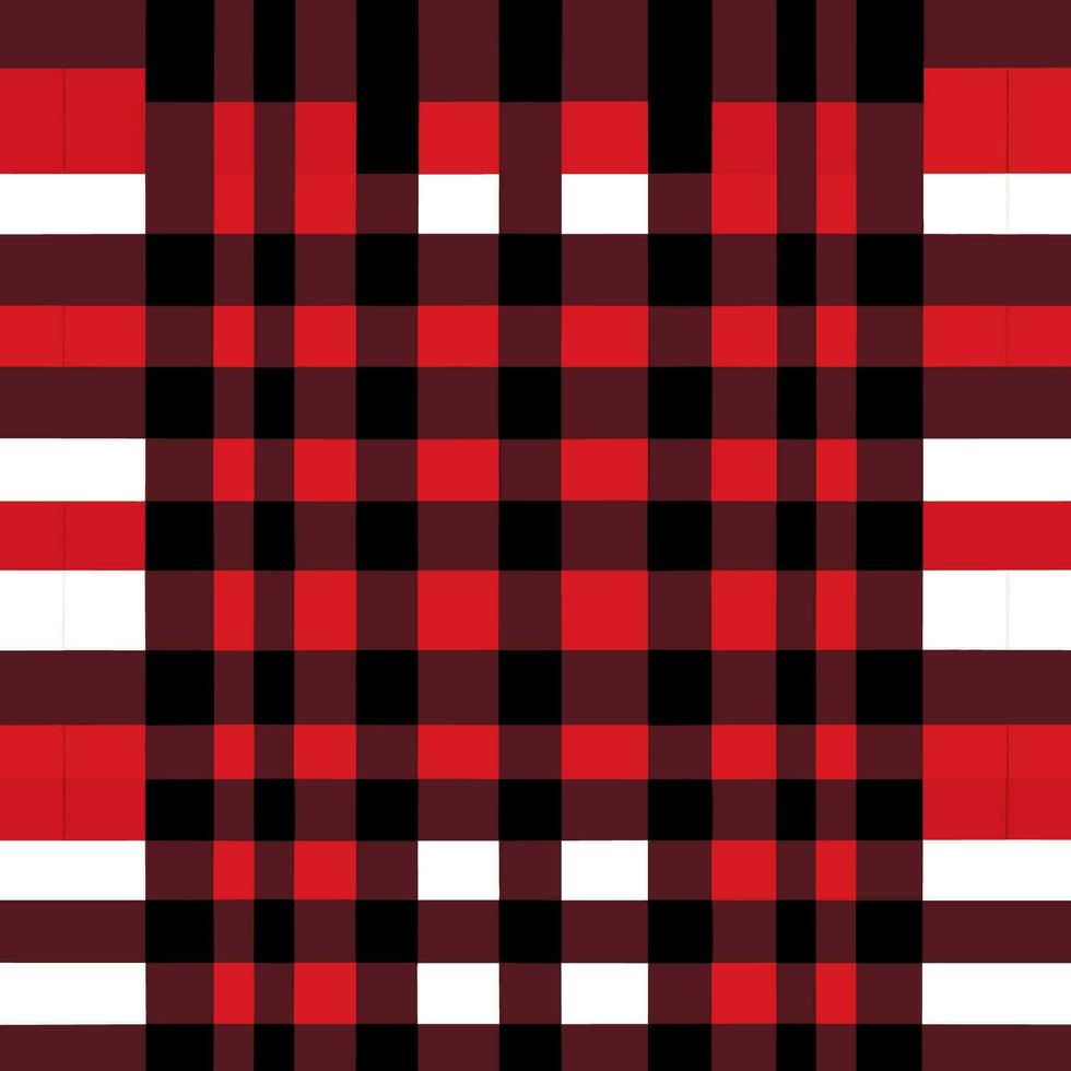 plaid checked pattern seamless fabric textured background modern design vector illustration