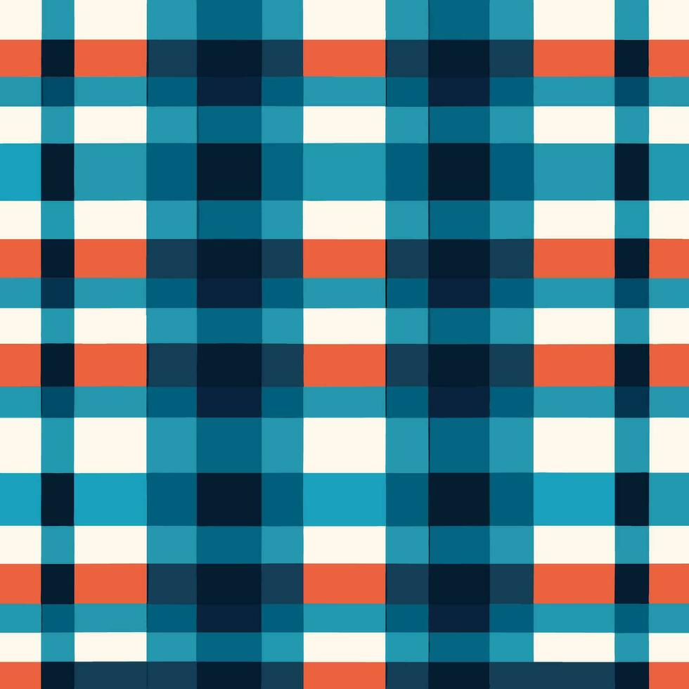 plaid checked pattern seamless fabric textured background modern design vector illustration