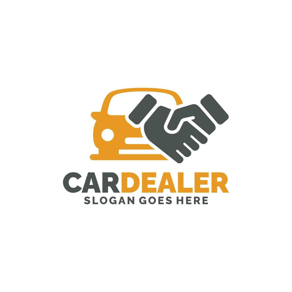 Car dealership logo design vector illustration