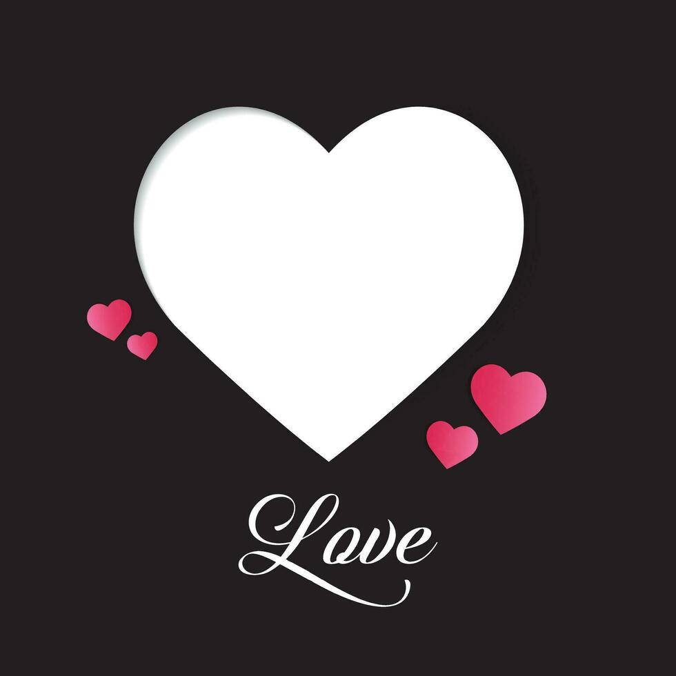 Heart love design symbol vector. Romantic Symbols of Love design vector