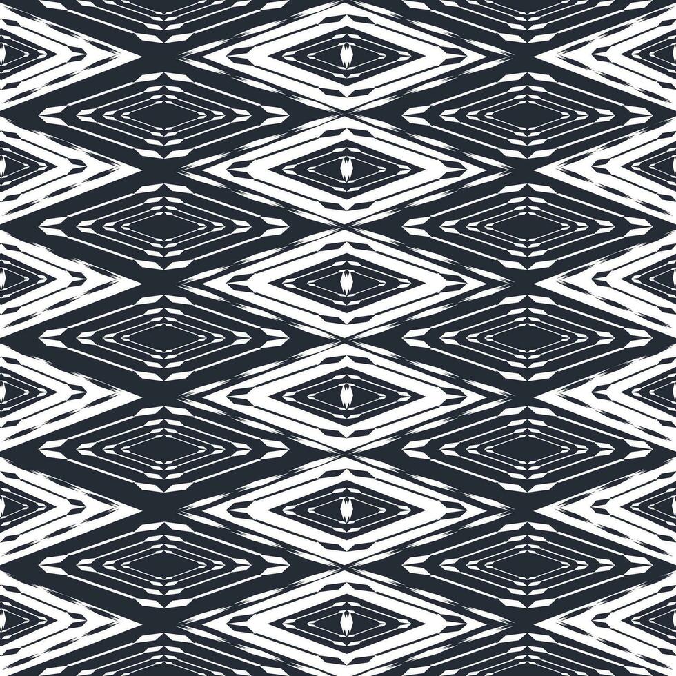 Ikat vector ethnic seamless pattern design. Ikat Aztec fabric carpet ornaments textile decorations wallpaper. Tribal boho native ethnic turkey traditional embroidery vector background