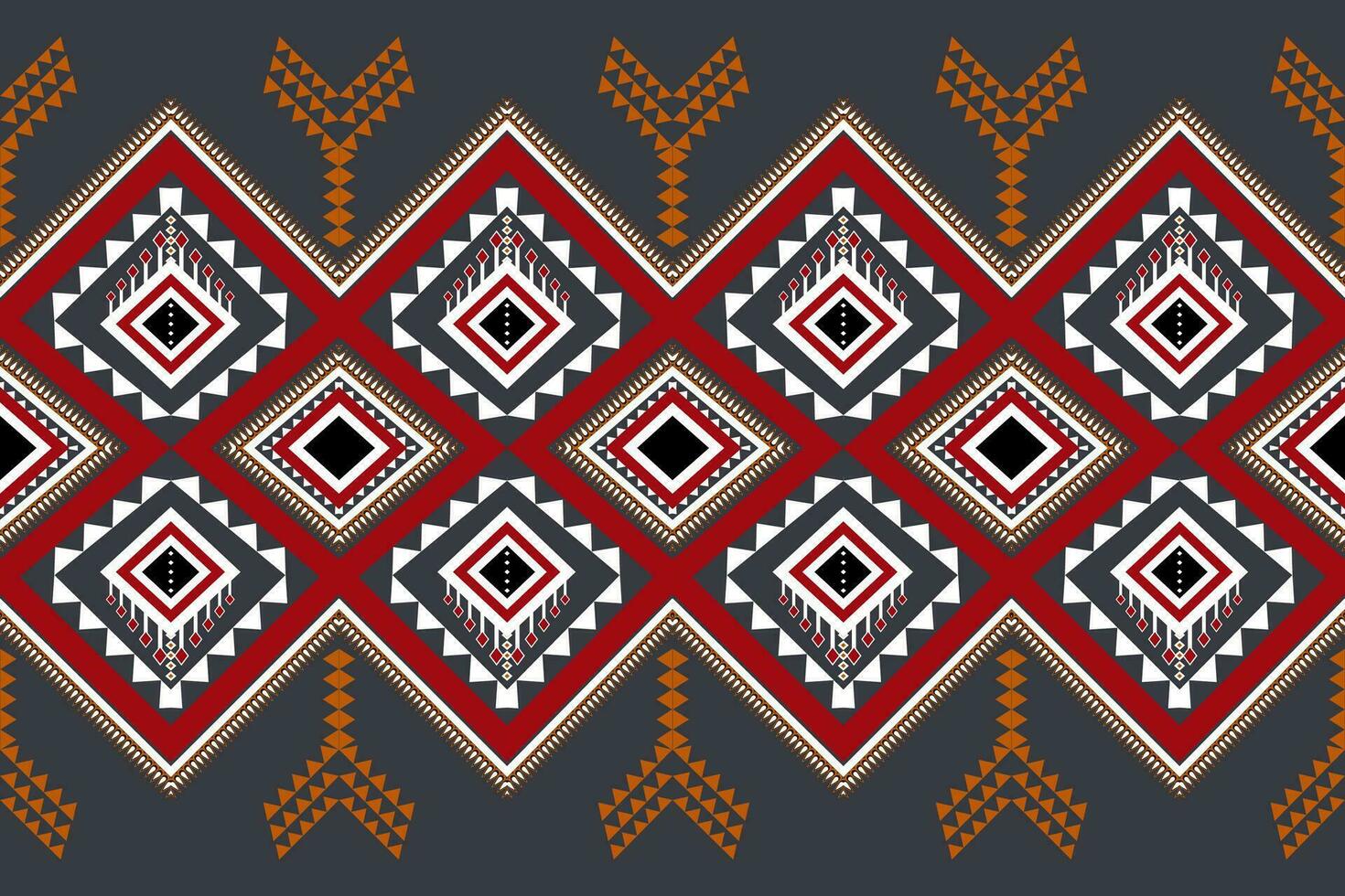 Ethnic Print Fabric Pattern. Geometric seamless ornament for ceramics, wallpaper, textile, web, cards. Ethnic pattern. Border ornament. Native american design, Navajo. Mexican motif, Aztec ornament vector