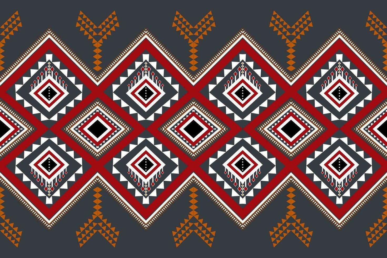 Ethnic Print Fabric Pattern. Geometric seamless ornament for ceramics, wallpaper, textile, web, cards. Ethnic pattern. Border ornament. Native american design, Navajo. Mexican motif, Aztec ornament vector