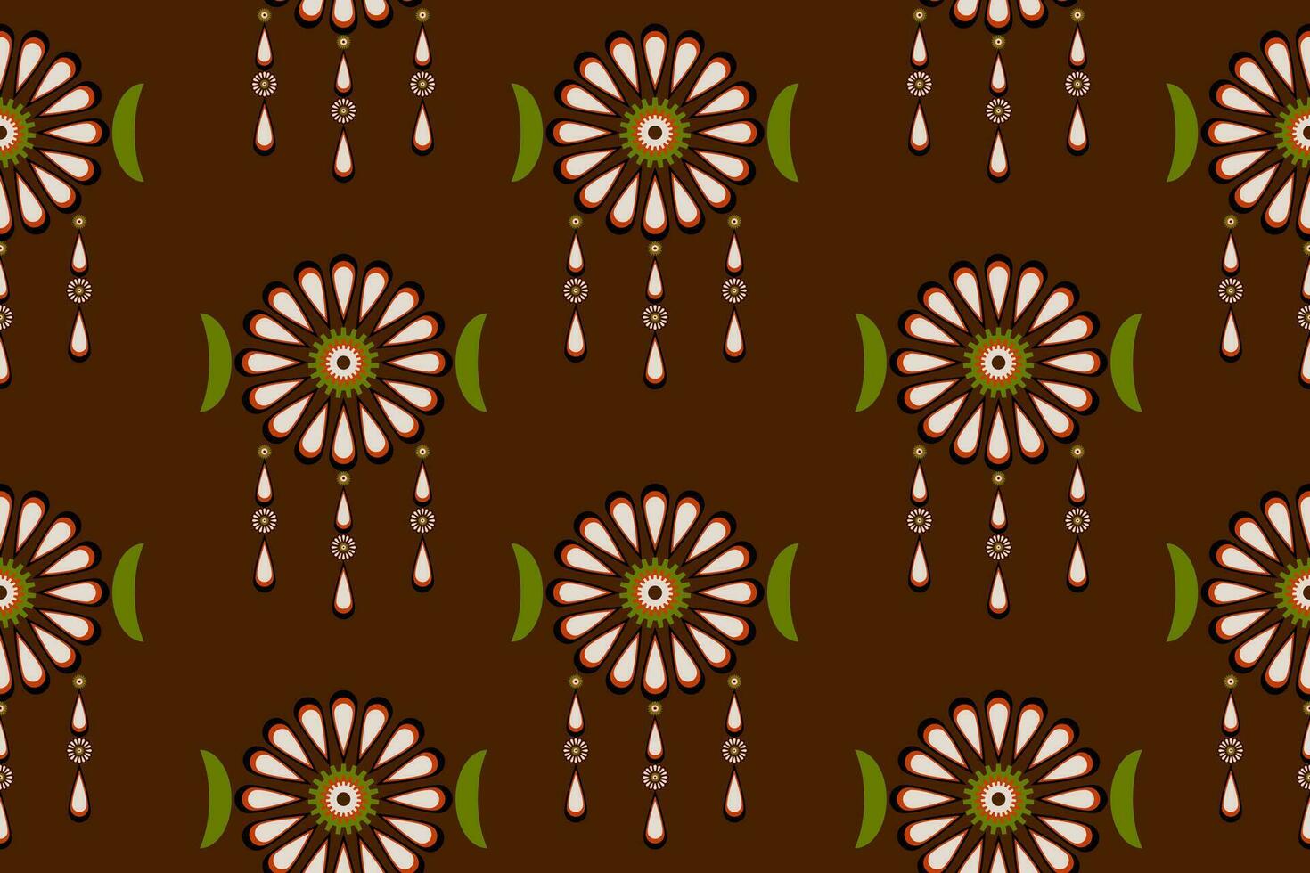 Seamless geometric pattern for background, rug, wallpaper, clothing, wrap, batik, fabric, vector illustration.