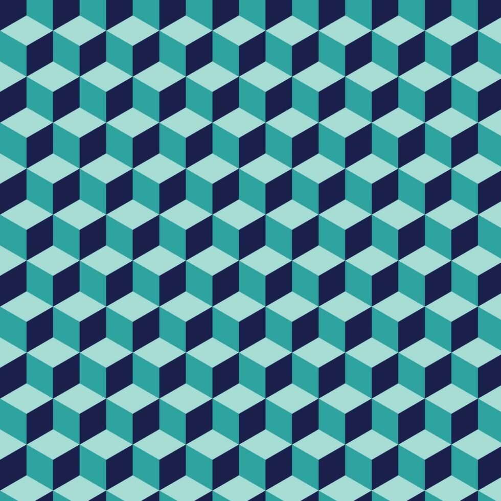 cubic seamless geometric pattern vector