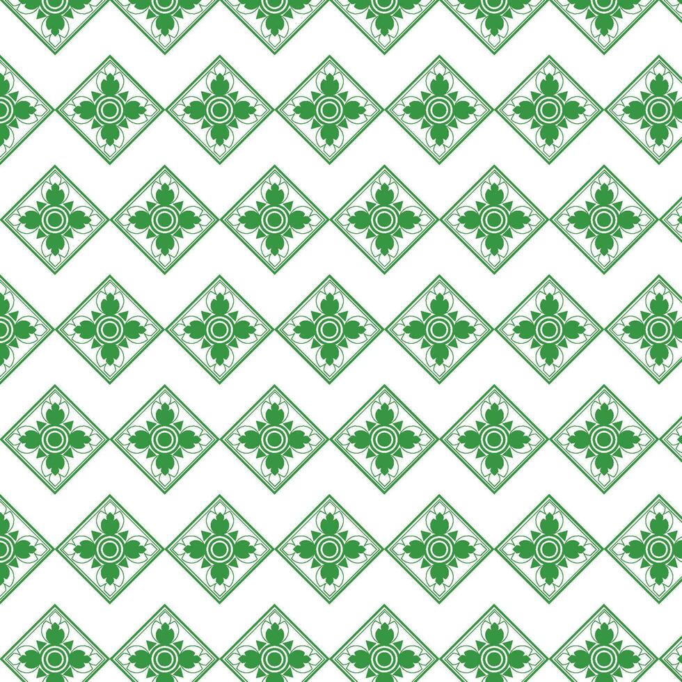 green striped lotus leaves flower seamless pattern vector