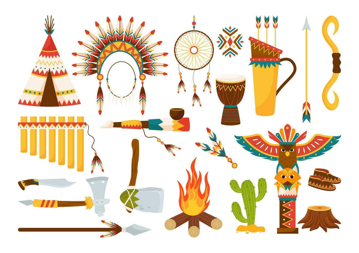 Native American Heritage Month Day Vector Illustration with Celebrate America Indian Culture Annual in United States to Contributions Background