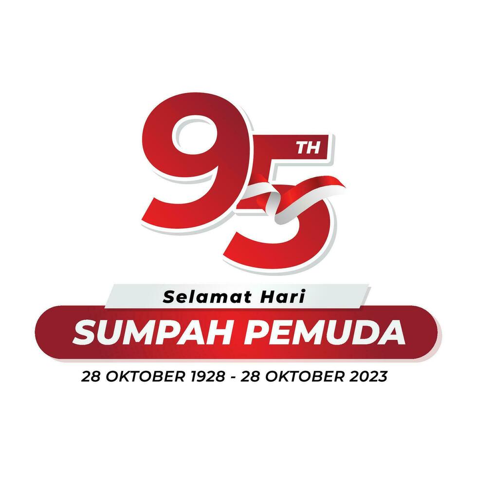 95th Youth Pledge Day vector
