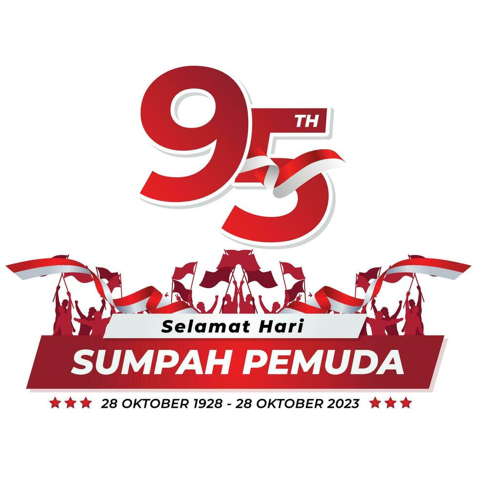 95th Youth Pledge Day vector