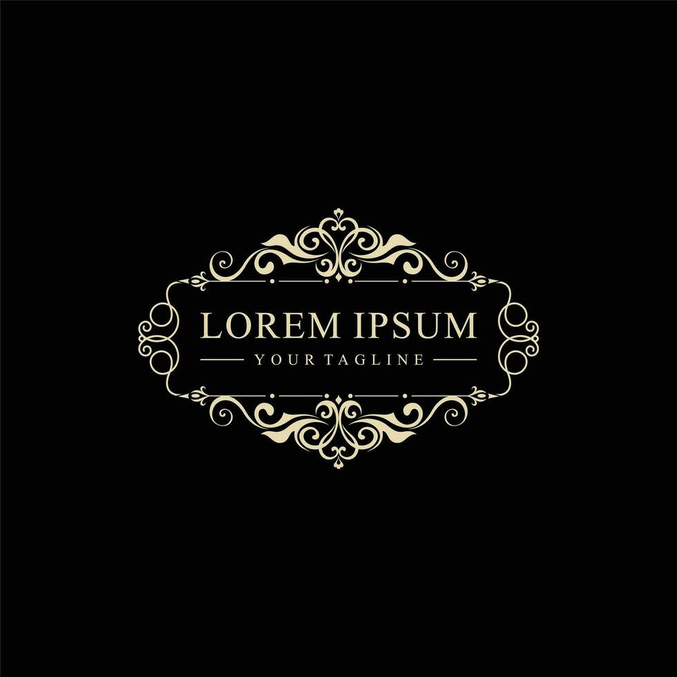 Vector Illustration Luxury Logo template Calligraphy