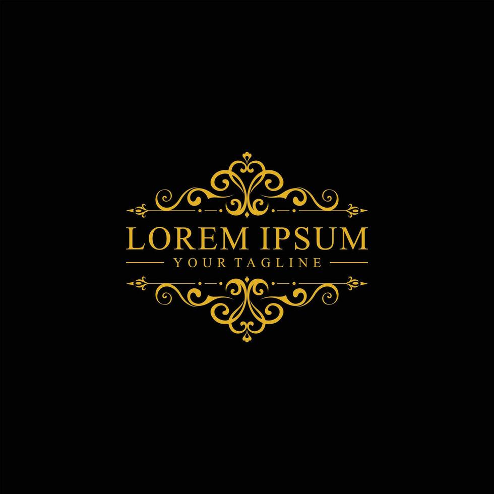 Vector Illustration Luxury Logo template Calligraphy