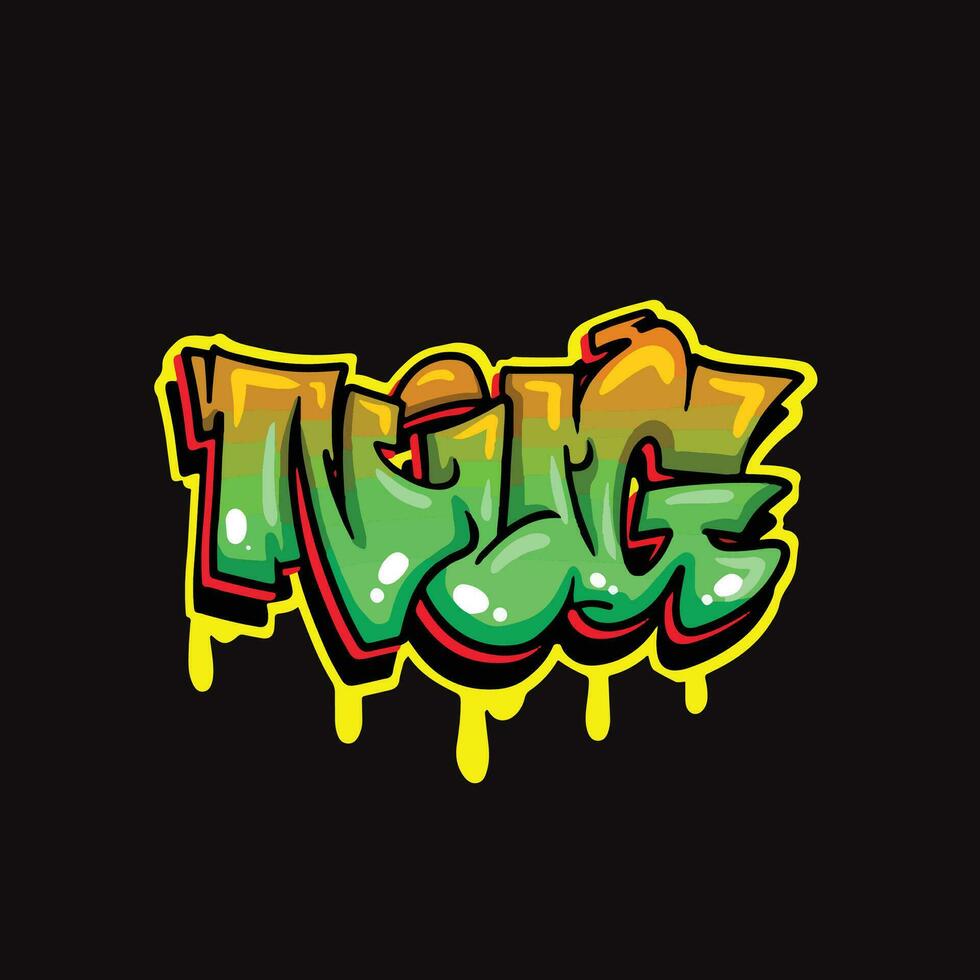 graffiti vector tagging letter word text street art mural hand draw