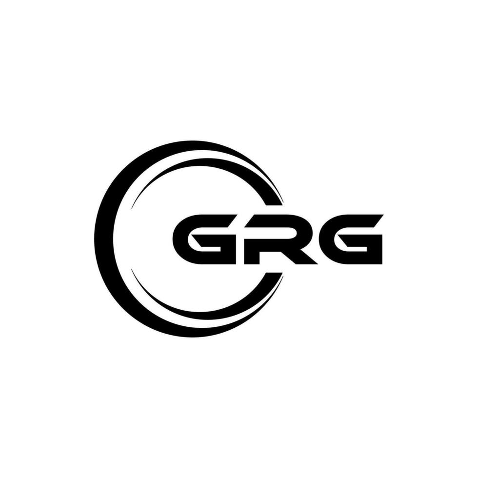 GRG Logo Design, Inspiration for a Unique Identity. Modern Elegance and Creative Design. Watermark Your Success with the Striking this Logo. vector