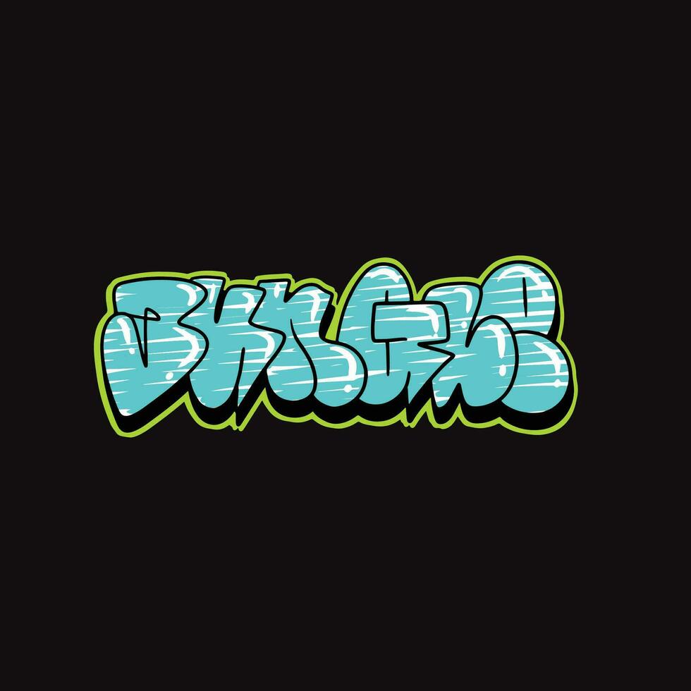 graffiti vector tagging letter word text street art mural hand draw