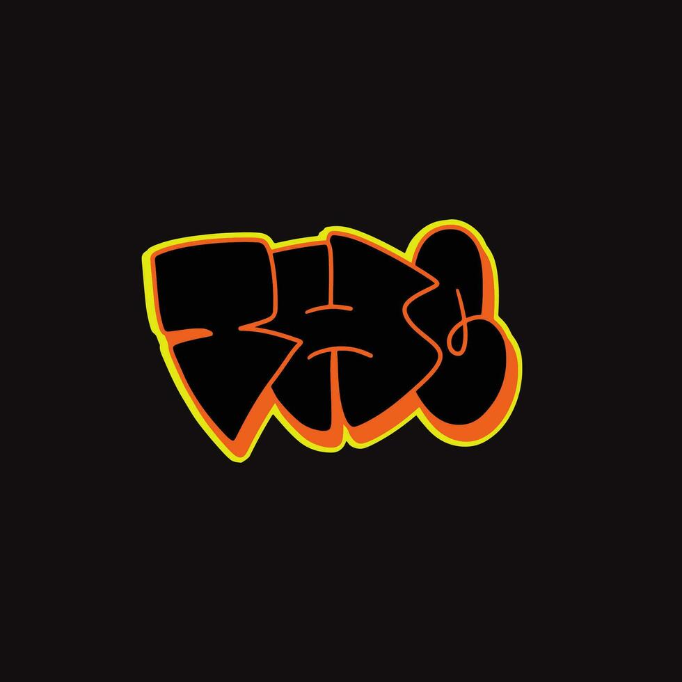graffiti vector tagging letter word text street art mural hand draw