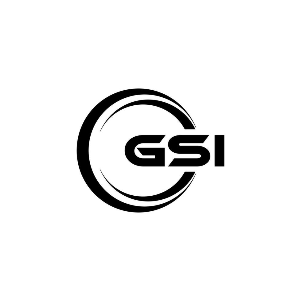 GSI Logo Design, Inspiration for a Unique Identity. Modern Elegance and Creative Design. Watermark Your Success with the Striking this Logo. vector