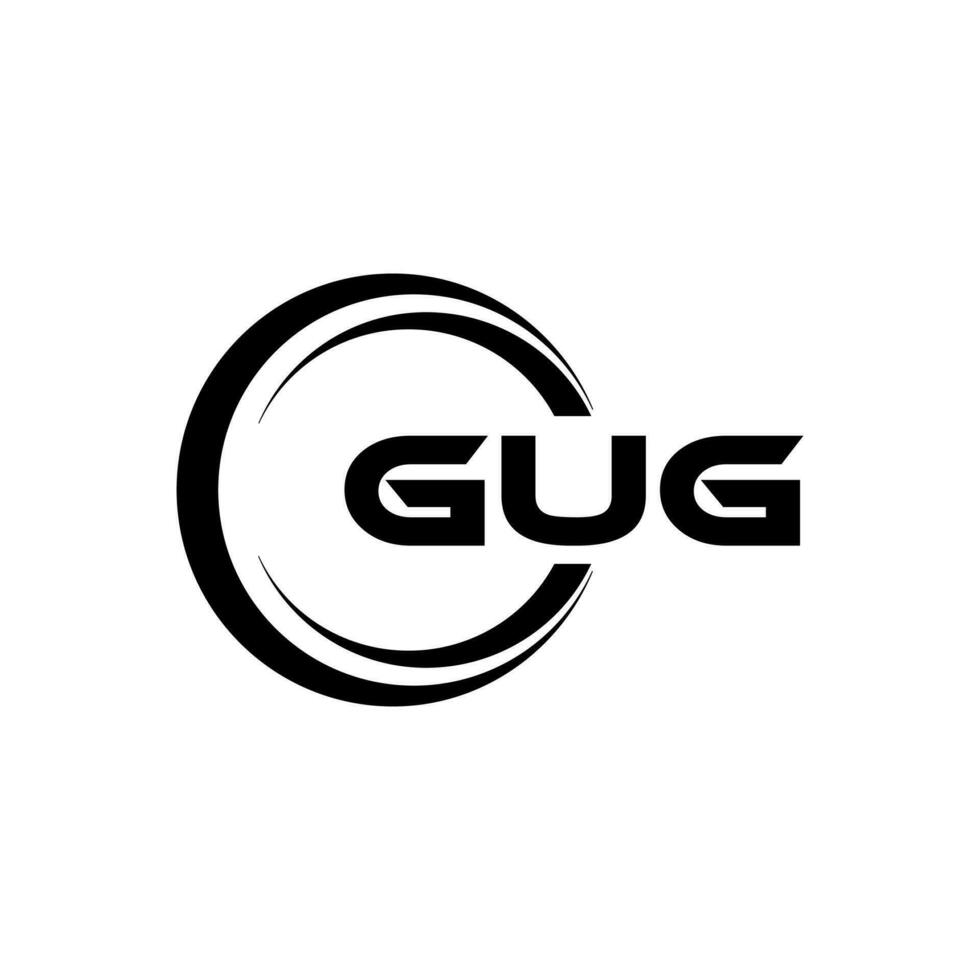 GUG Logo Design, Inspiration for a Unique Identity. Modern Elegance and Creative Design. Watermark Your Success with the Striking this Logo. vector