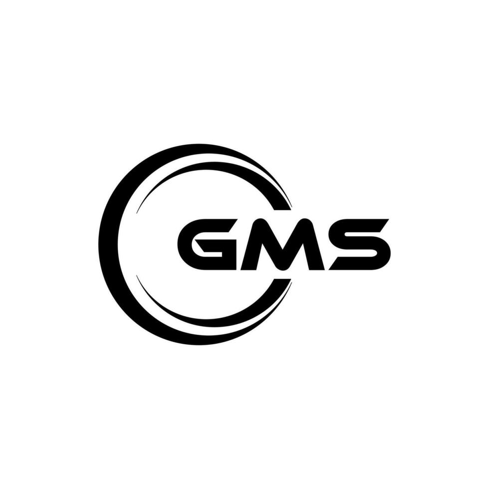 GMS Logo Design, Inspiration for a Unique Identity. Modern Elegance and Creative Design. Watermark Your Success with the Striking this Logo. vector