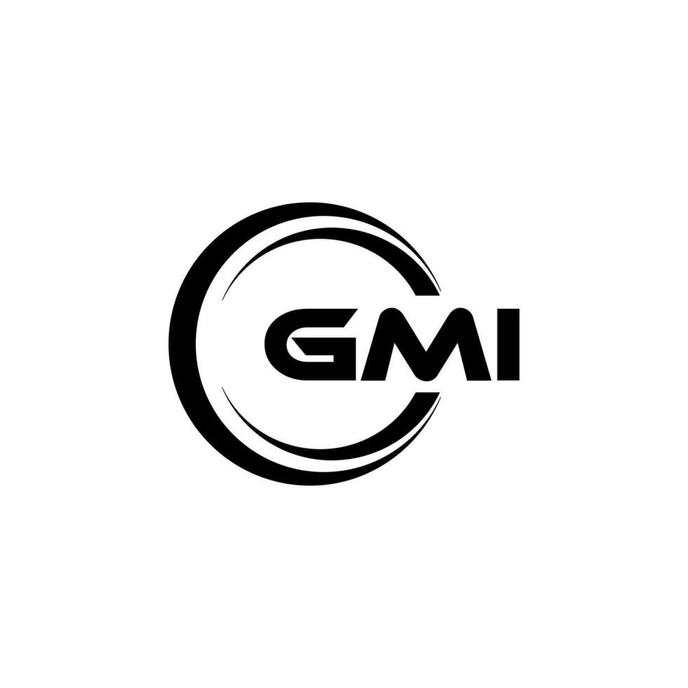 gmi logo diseño, inspiración para un único identidad. moderno elegancia y creativo diseño. filigrana tu éxito con el sorprendentes esta logo. vector