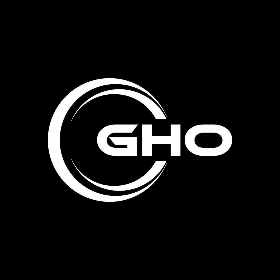 gho logo diseño, inspiración para un único identidad. moderno elegancia y creativo diseño. filigrana tu éxito con el sorprendentes esta logo. vector