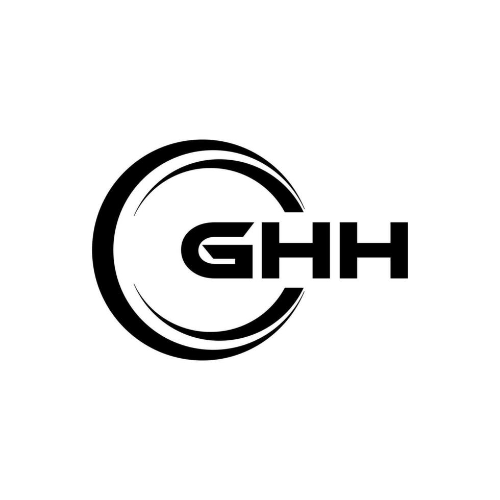 GHH Logo Design, Inspiration for a Unique Identity. Modern Elegance and Creative Design. Watermark Your Success with the Striking this Logo. vector